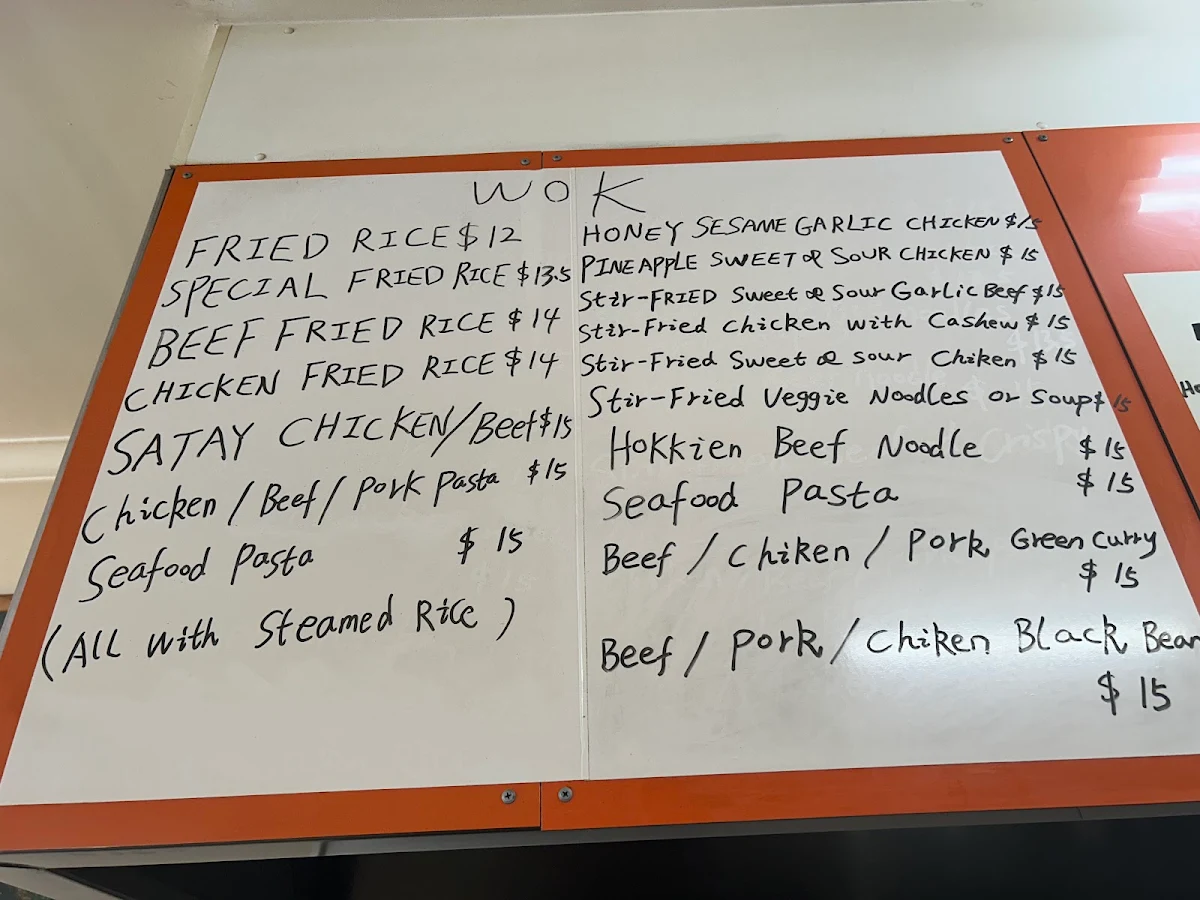 Menu, Family fish & chips Warrnambool