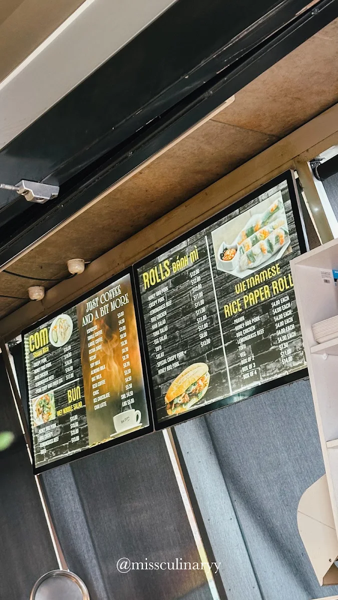 Menu, Cafe Scopa