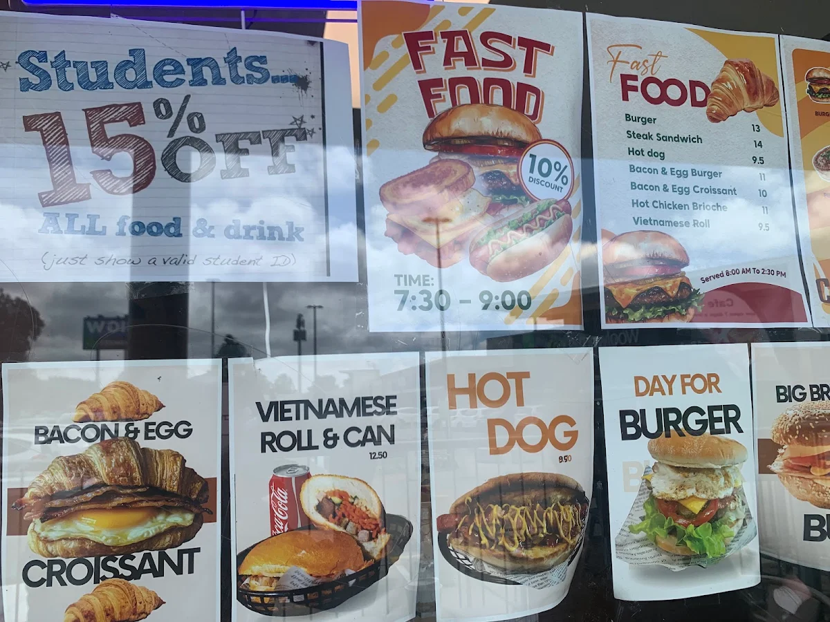 Menu, Le Mini Cafe