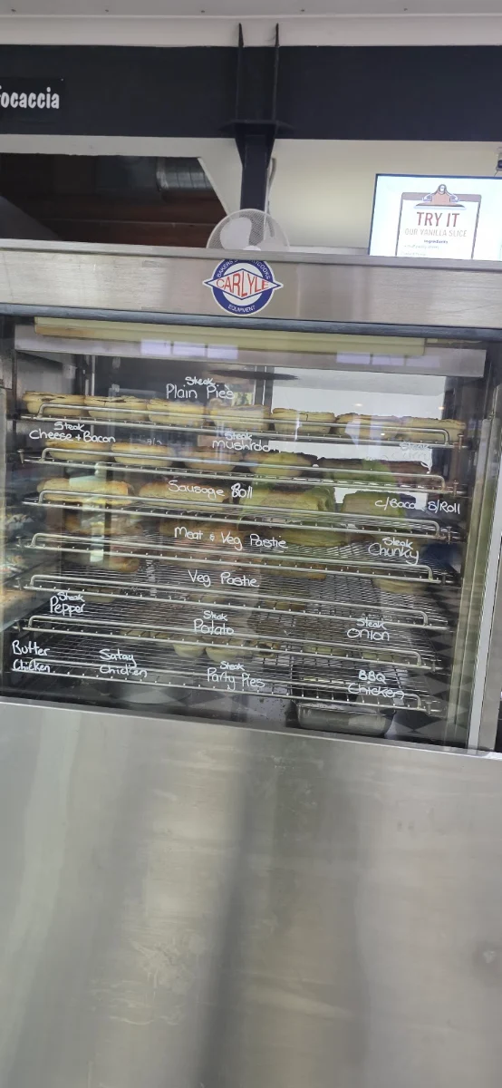 Menu, The Hot & Crusty Country Bakery