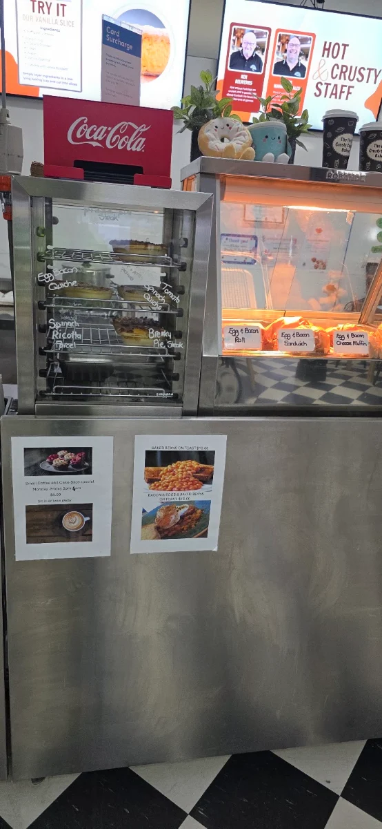 Menu, The Hot & Crusty Country Bakery