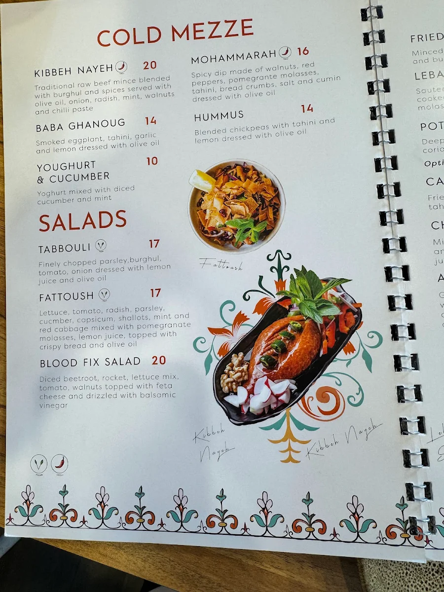 Menu, Le Flavour Eatery