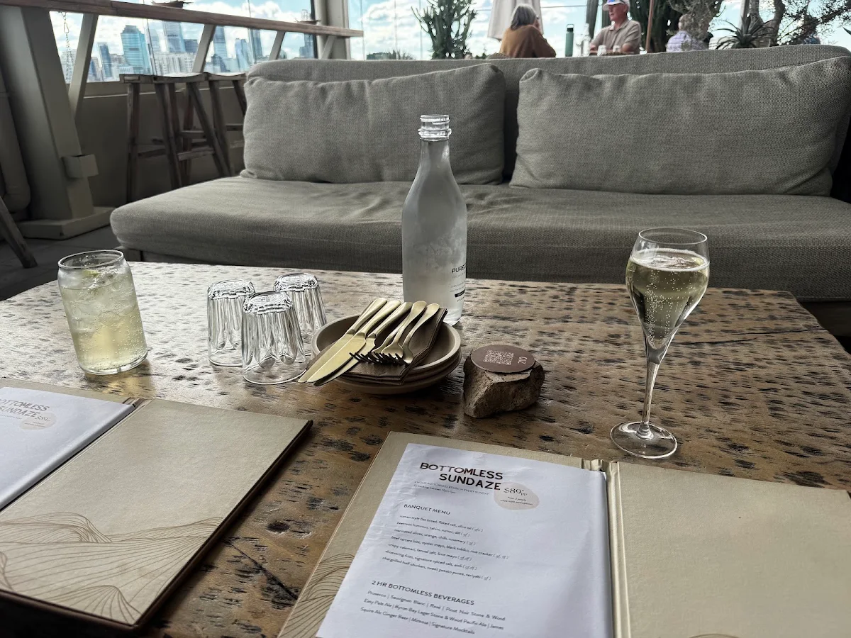 Menu, Sunsets Rooftop