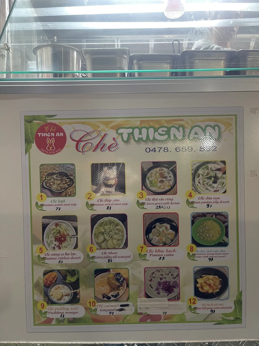 Menu, Che Thien An