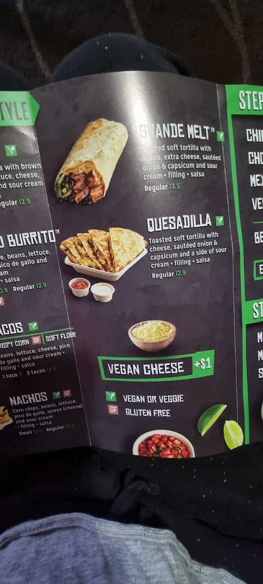 Menu, Mad Mex Rockdale Plaza