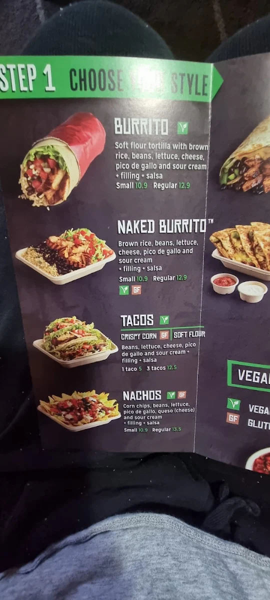 Menu, Mad Mex Rockdale Plaza