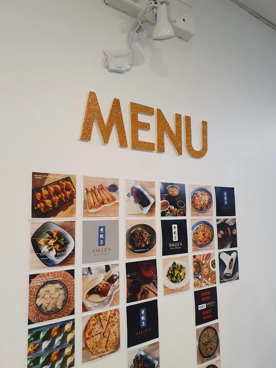 Menu, Sally’s Secret Recipes