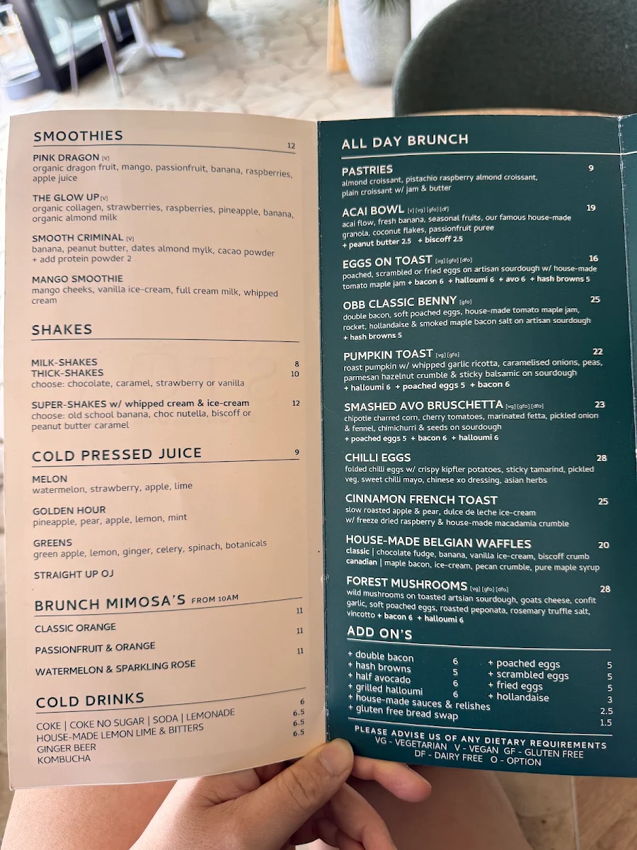Menu, Stoa Bokarina