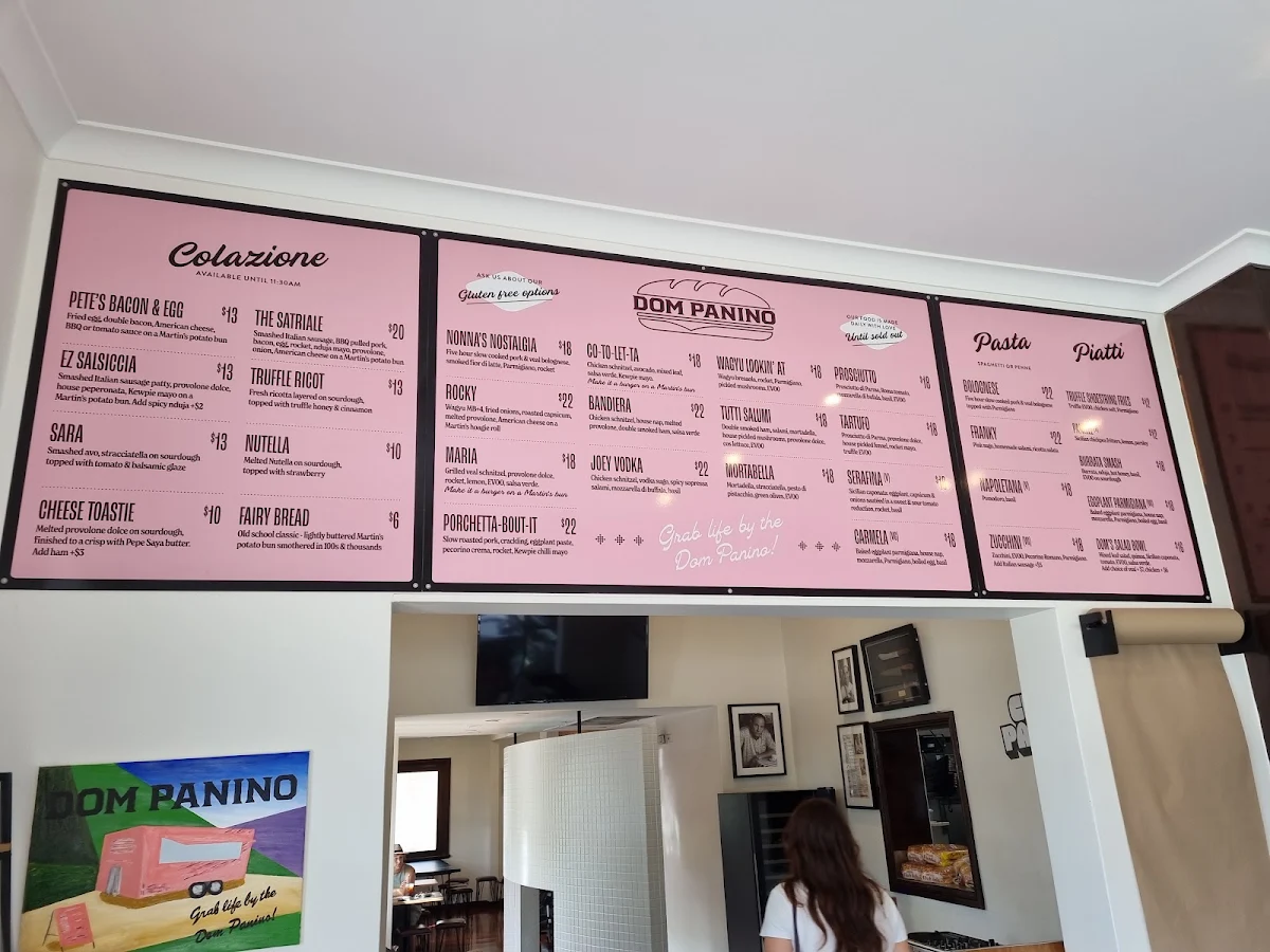 Menu, Dom Panino