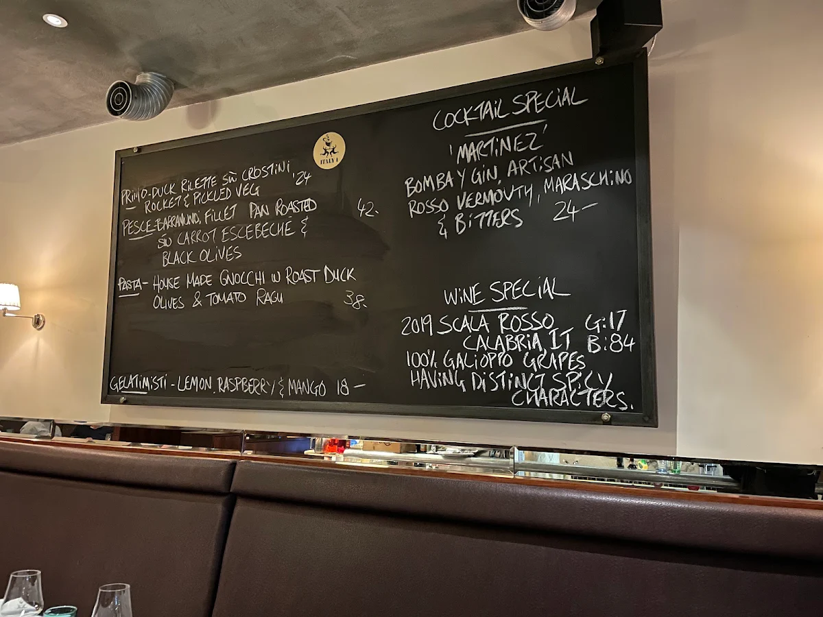 Menu, Italy 1 Camberwell