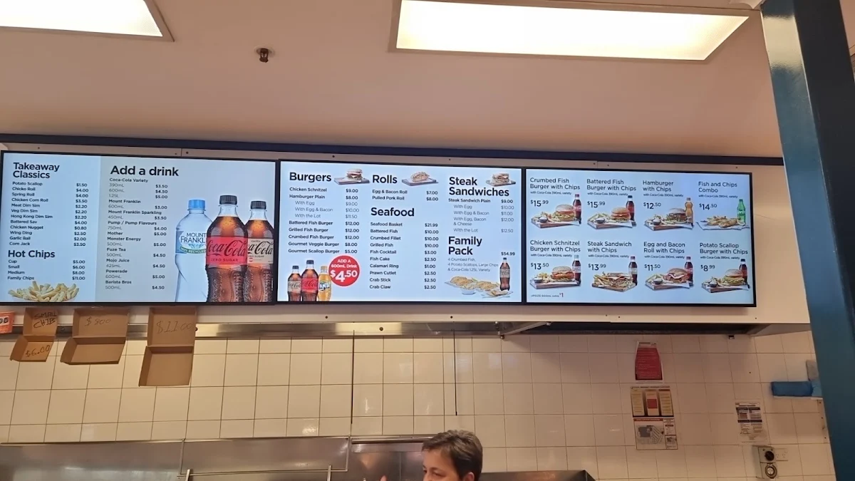 Menu, Willy's Fish & Burgers(Jerrabomberra)