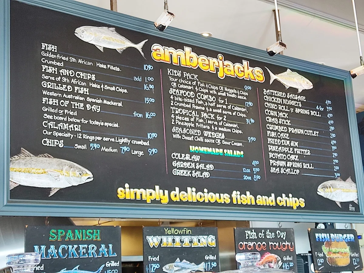 Menu, Amberjacks