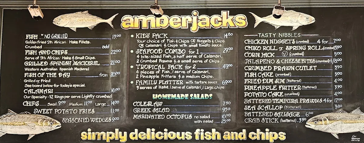 Menu, Amberjacks