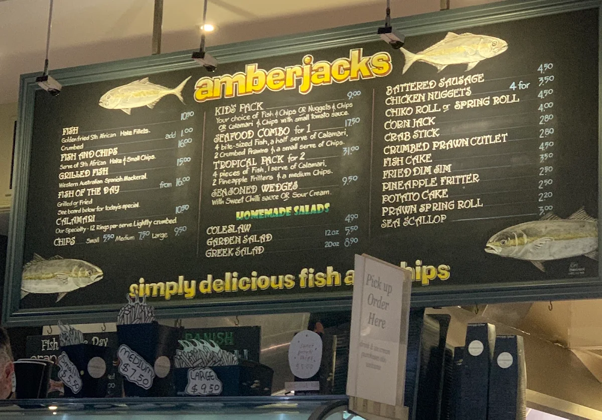 Menu, Amberjacks