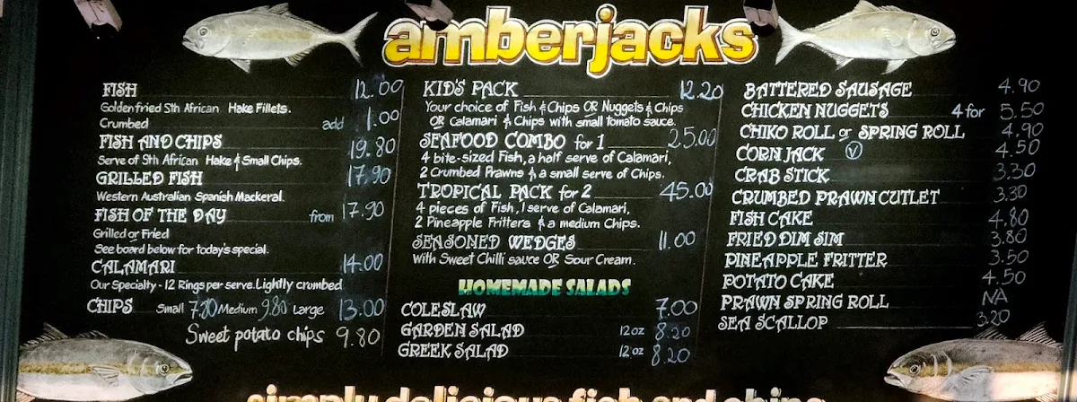 Menu, Amberjacks