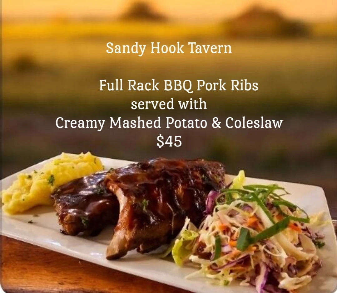 Menu, SANDY HOOK TAVERN
