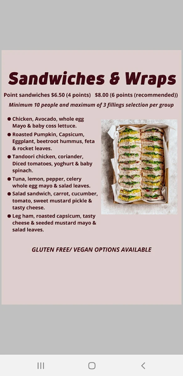 Menu, Mr Ed Coffee & More