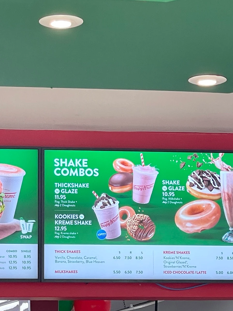 Menu, Krispy Kreme