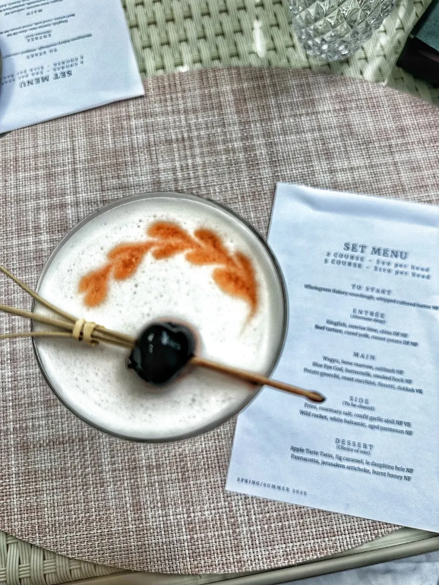 Menu, The Botanica Vaucluse