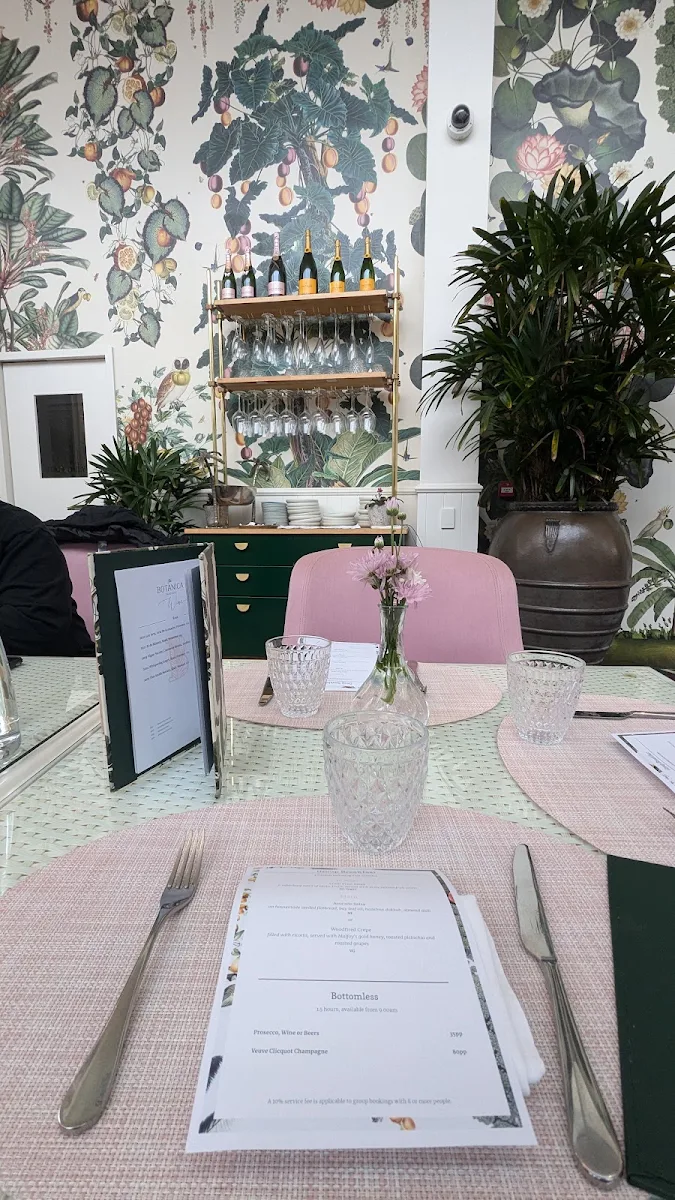 Menu, The Botanica Vaucluse