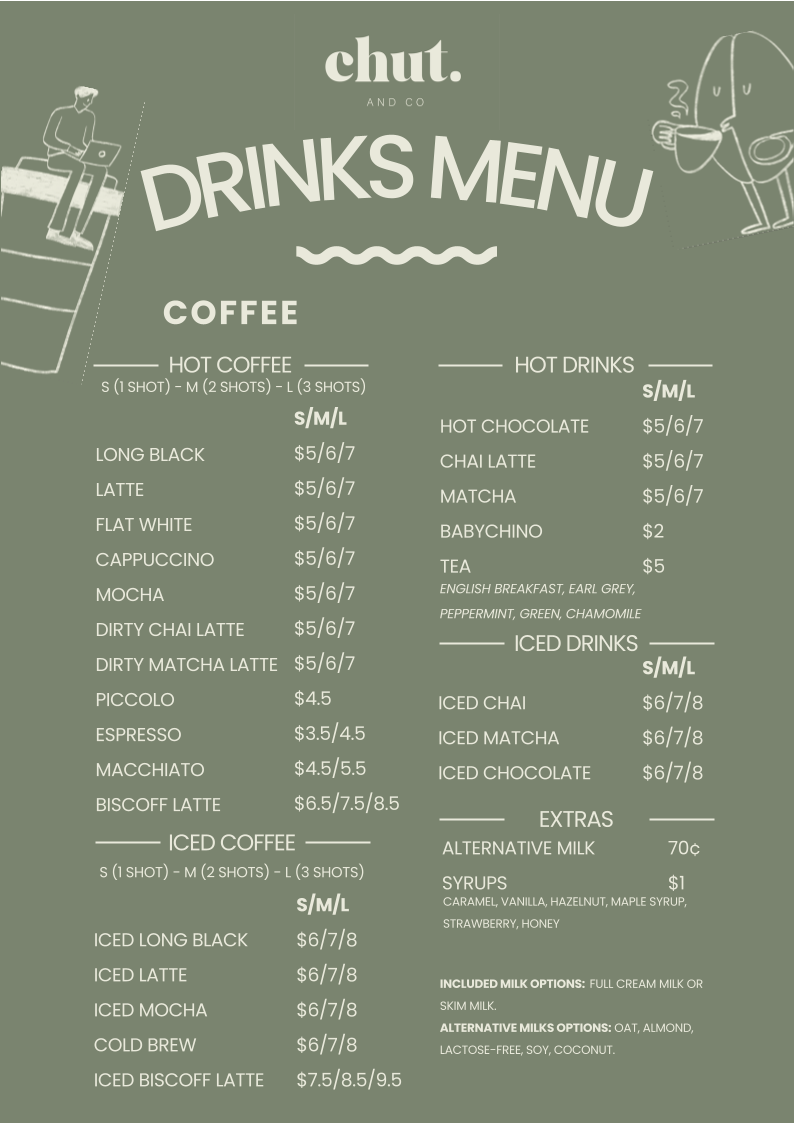 Menu, Chut & Co