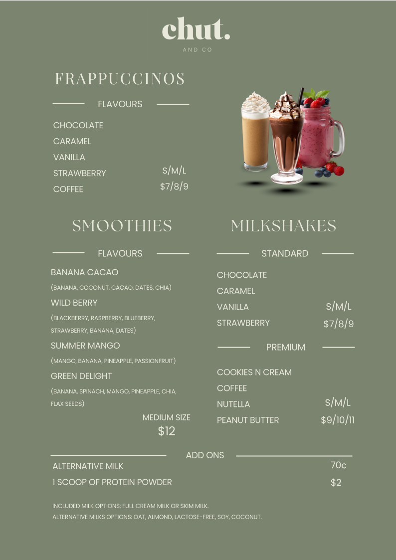 Menu, Chut & Co