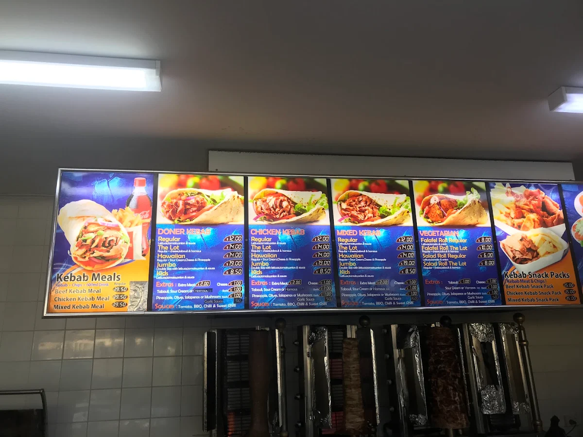 Menu, Ogys Kebab Express