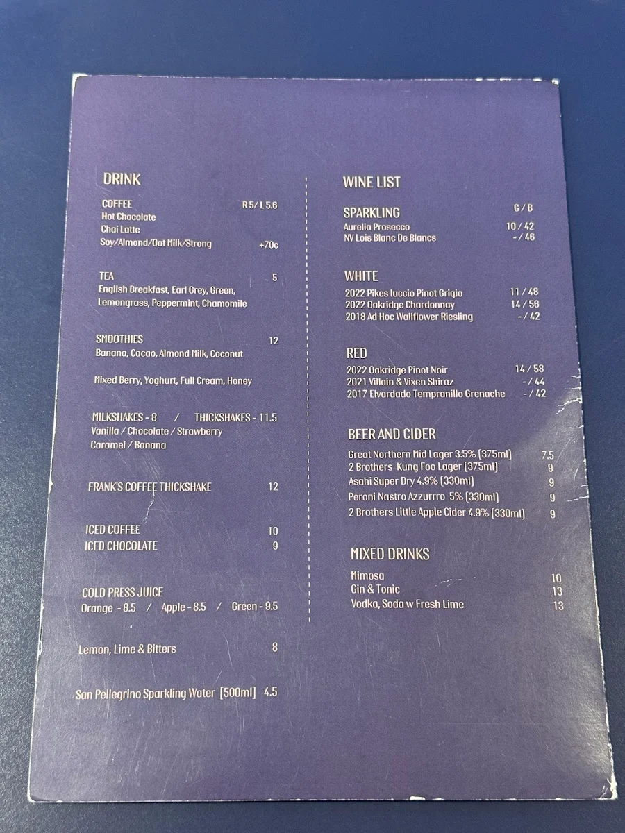 Menu, LEVI