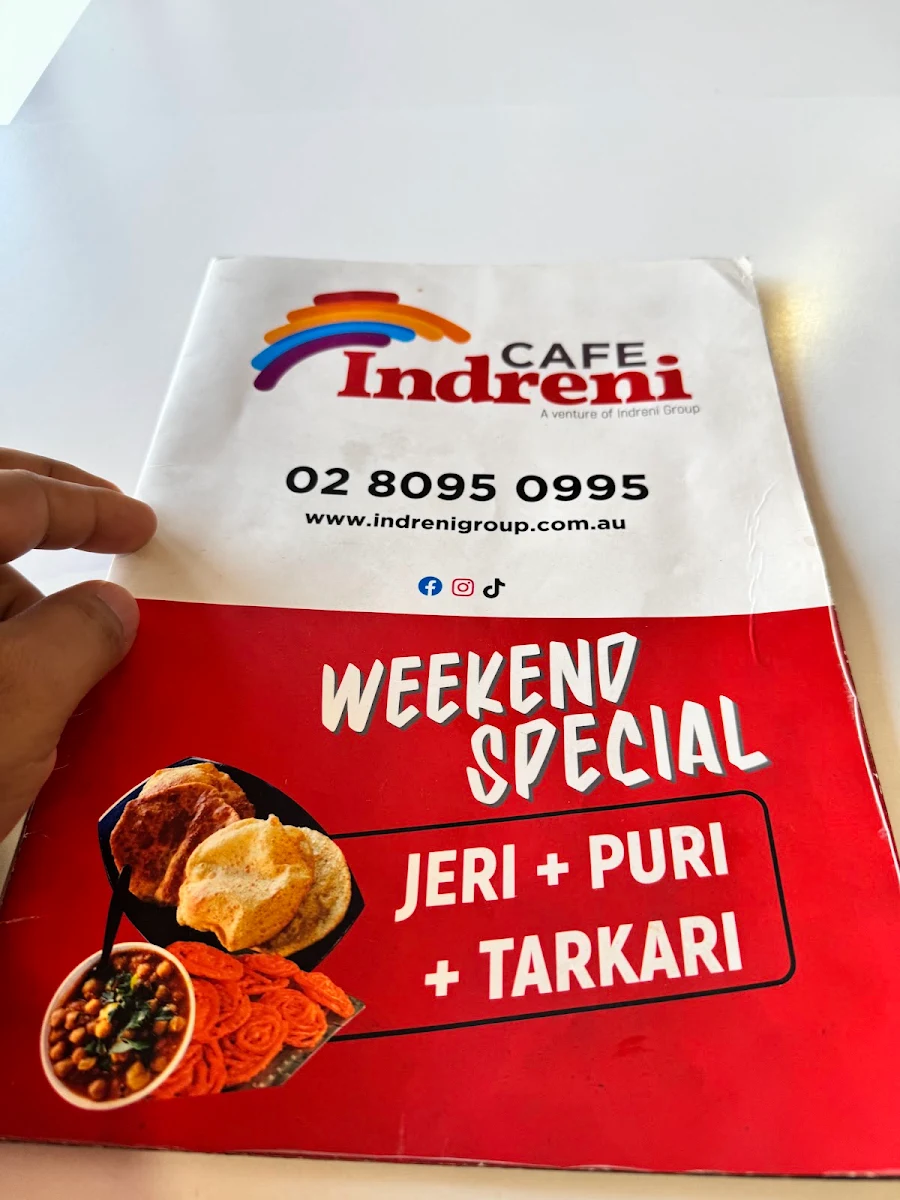 Menu, CAFE INDRENI