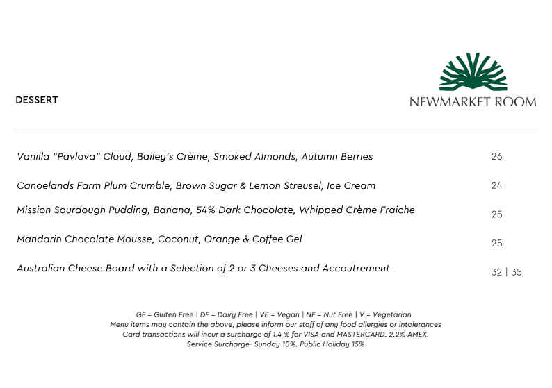 Menu, Heroic Cafe