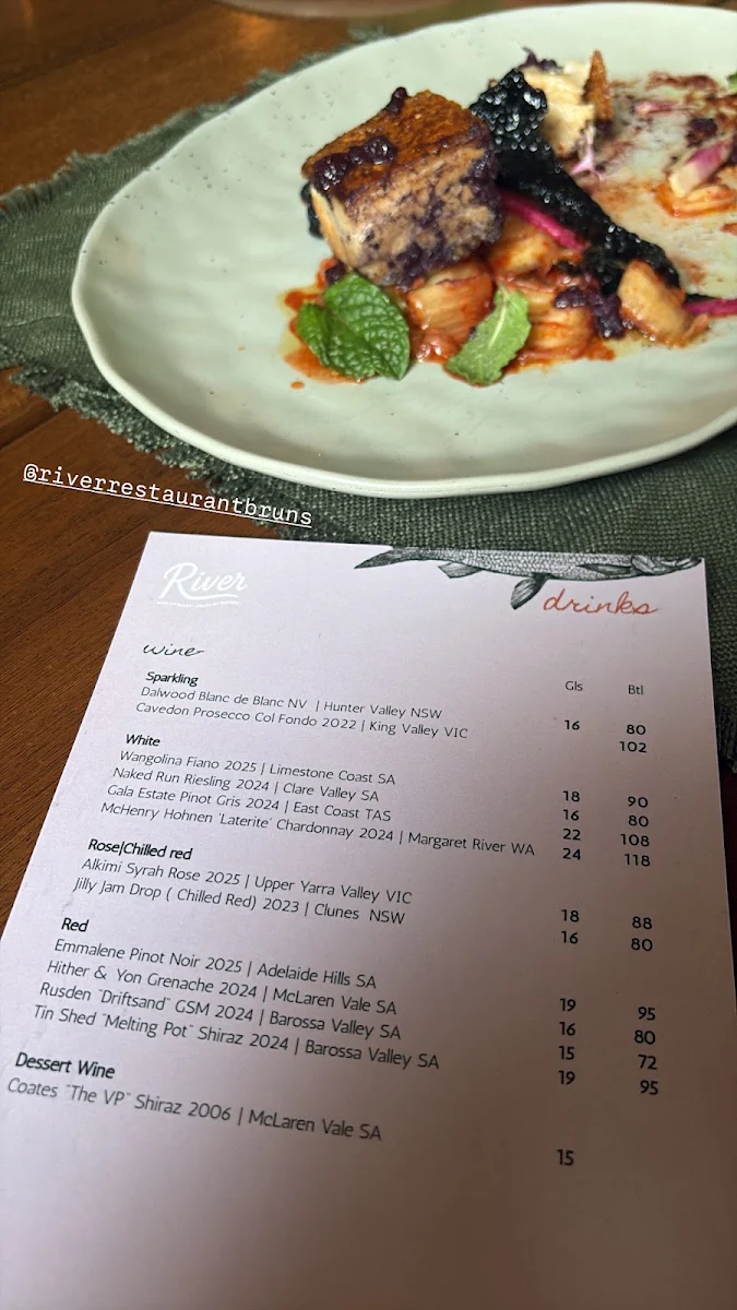 Menu, River - Wild at Heart