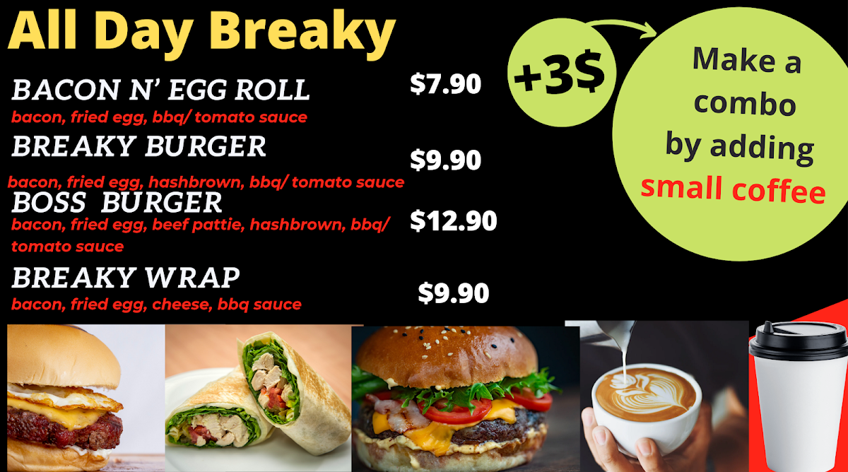 Menu, Hungry Freds