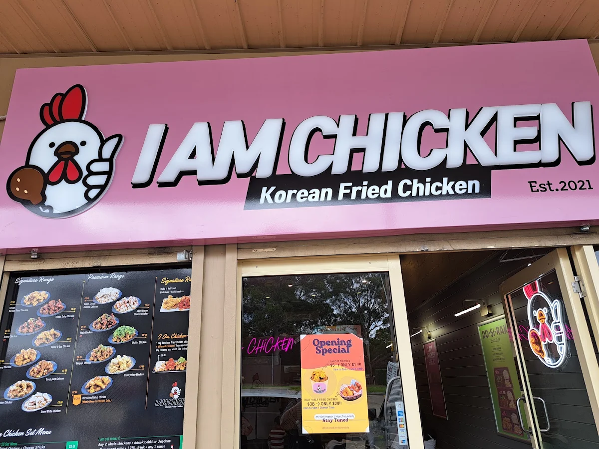 Menu, I am chicken (Doonside)