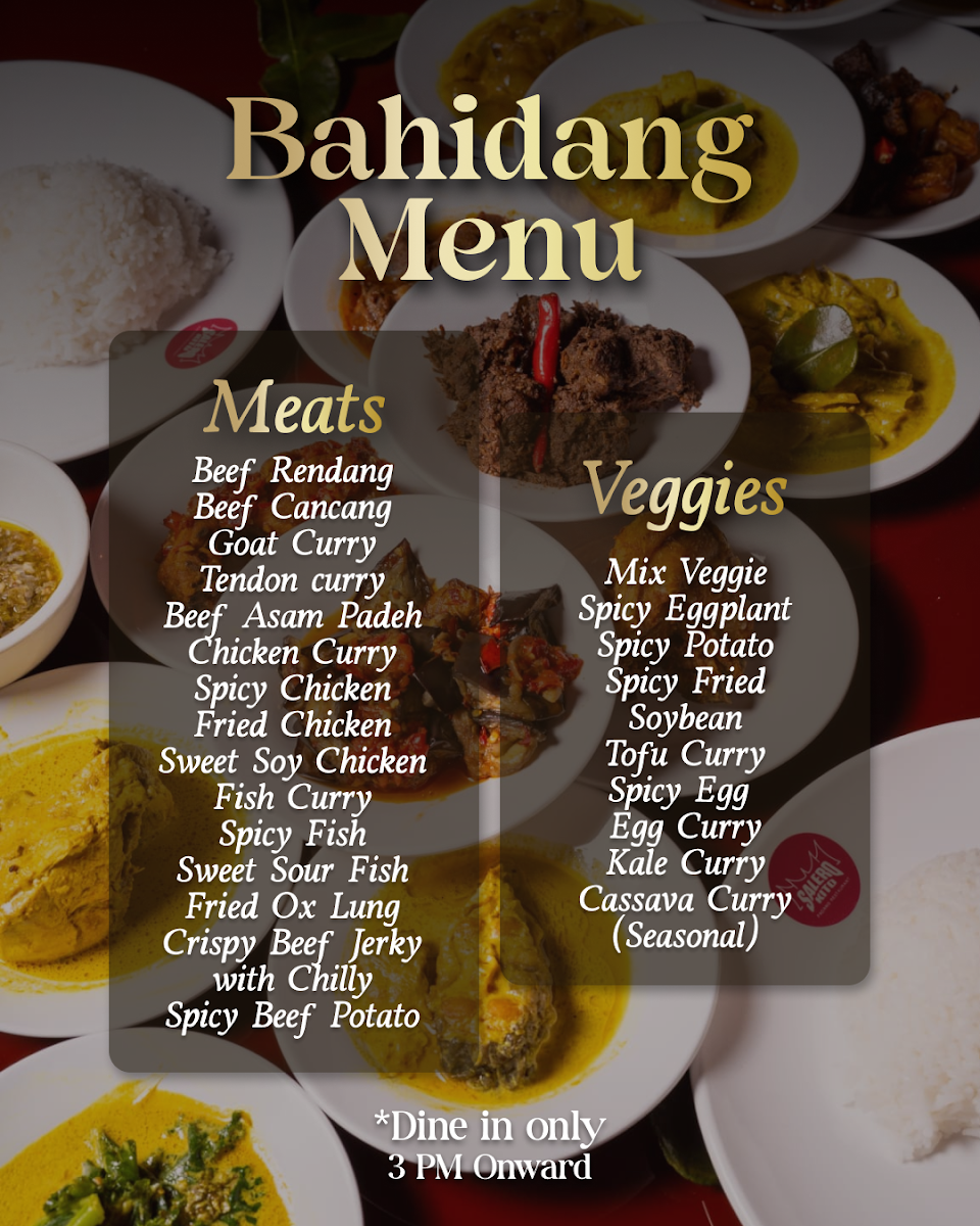 Menu, Salero Kito Russell Street (HALAL)