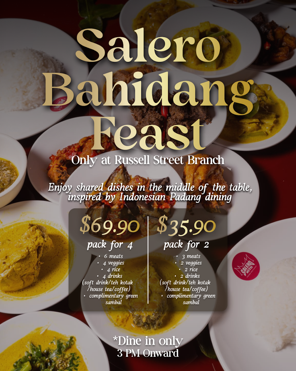 Menu, Salero Kito Russell Street (HALAL)