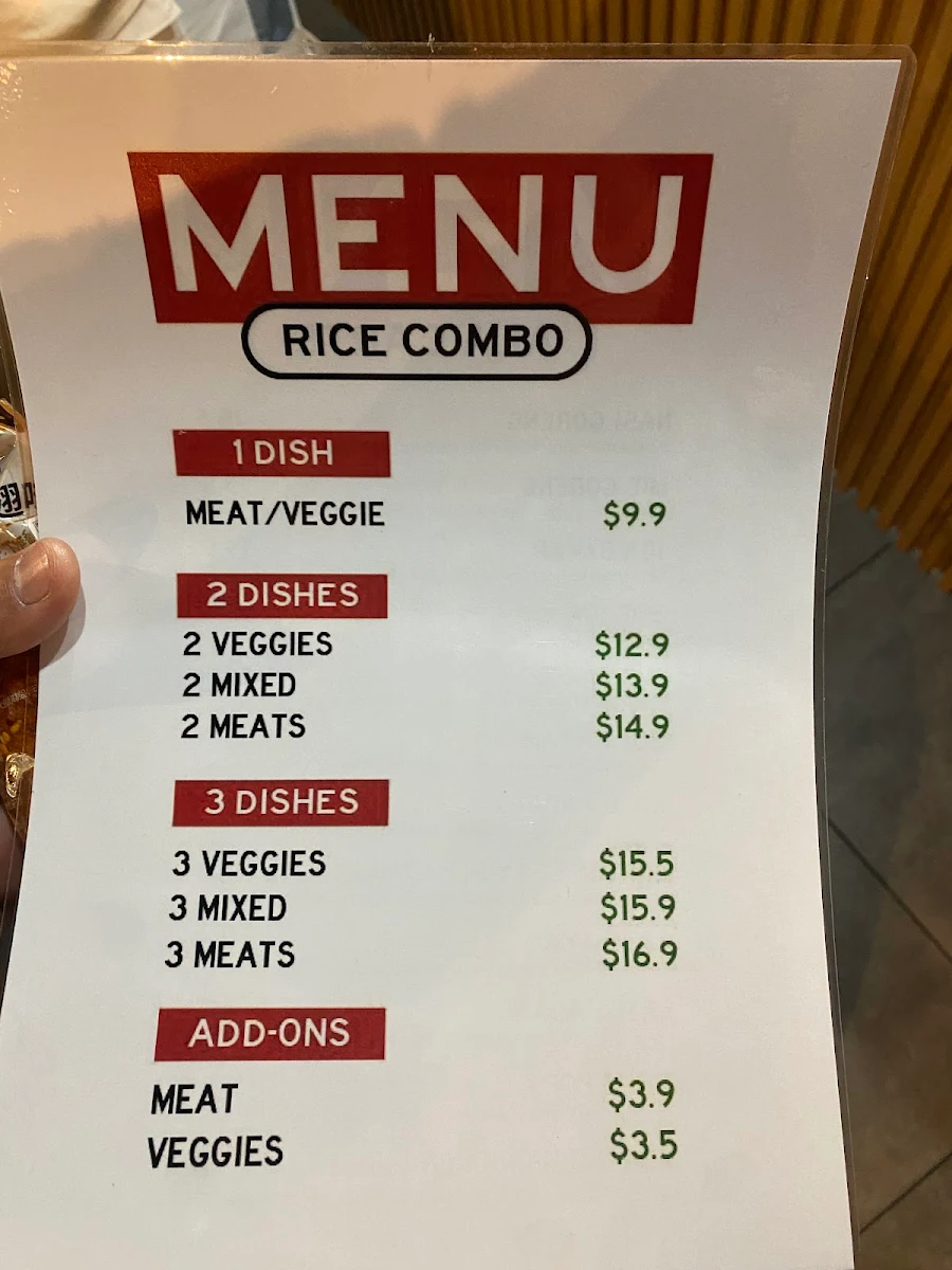 Menu, Salero Kito Russell Street (HALAL)