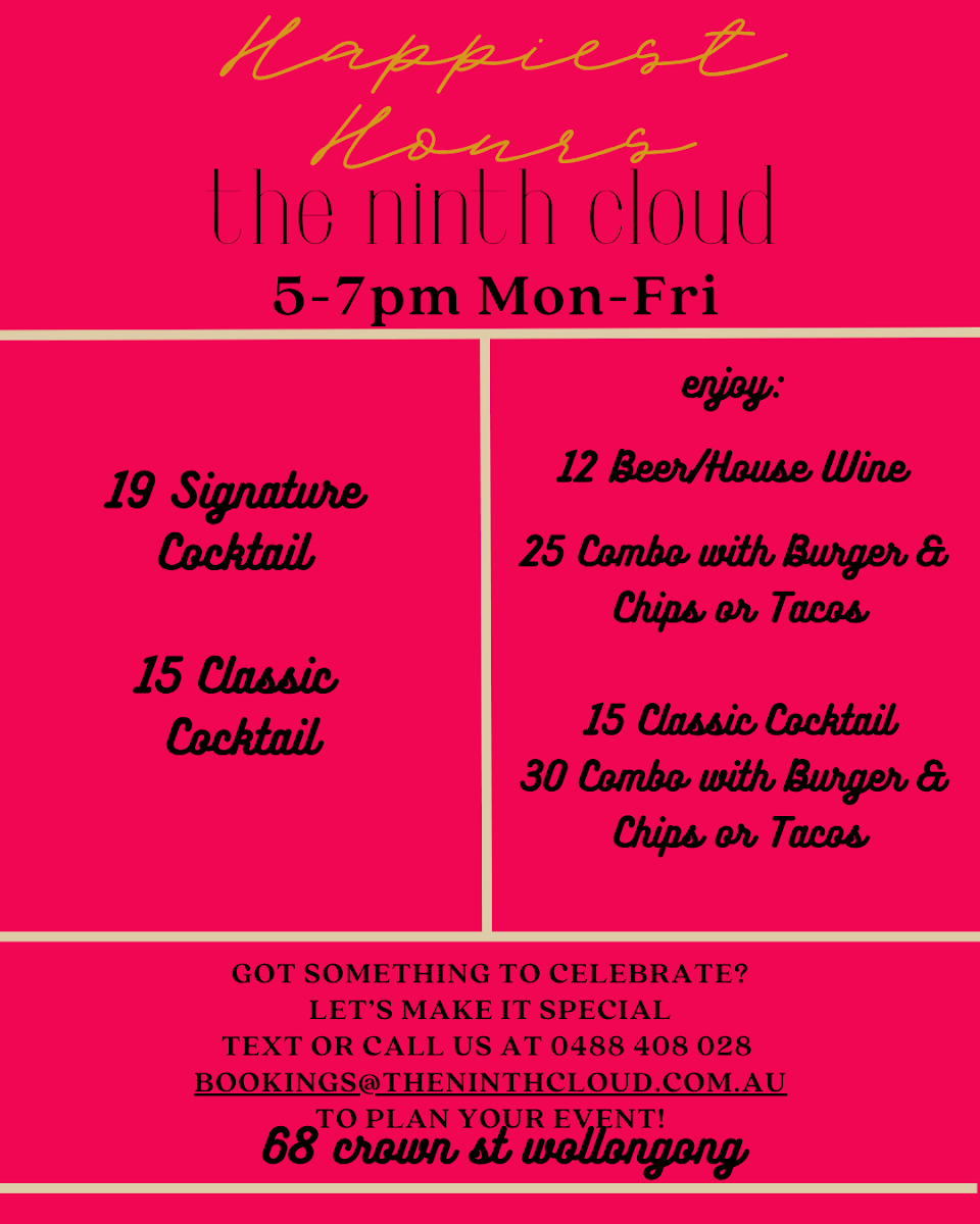 Menu, THE NINTH CLOUD