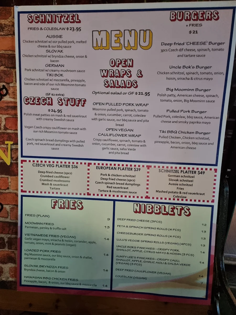 Menu, THE NINTH CLOUD