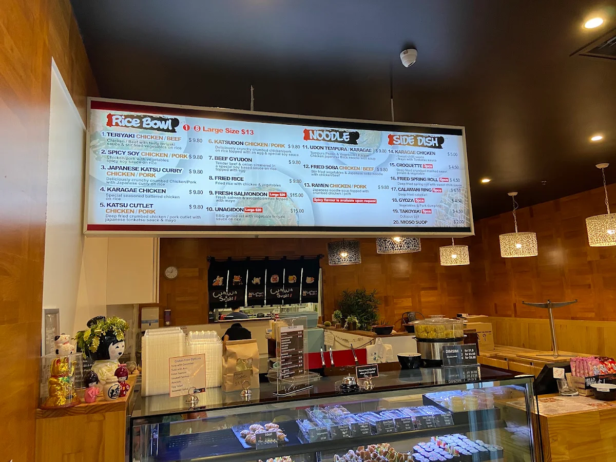Menu, Wawa Sushi