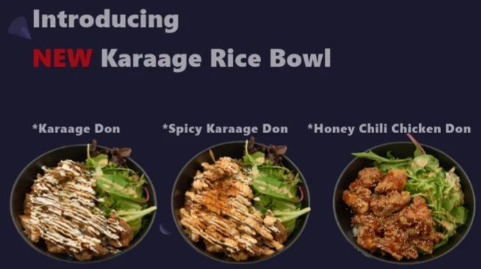Menu, Wawa Sushi
