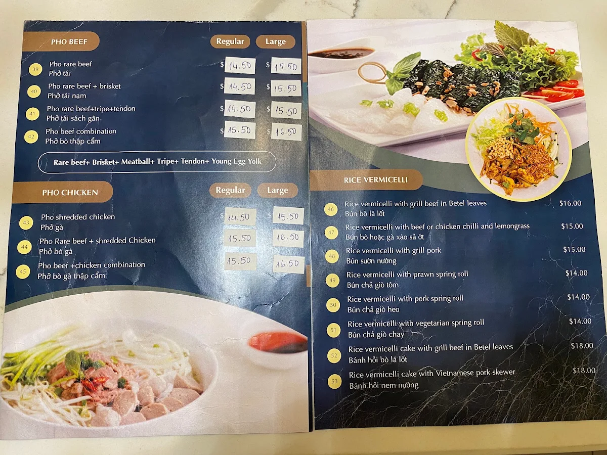 Menu, Doi Xanh Quan