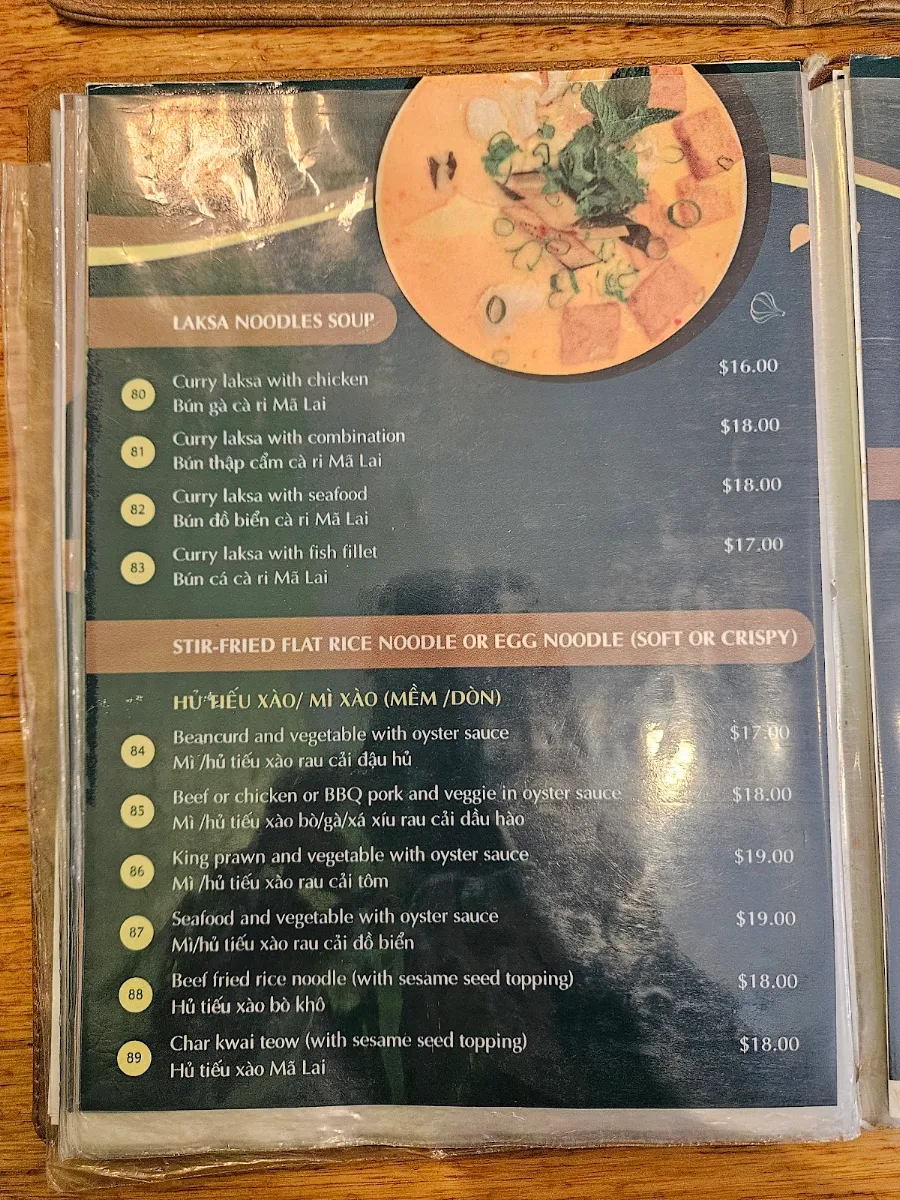 Menu, Doi Xanh Quan