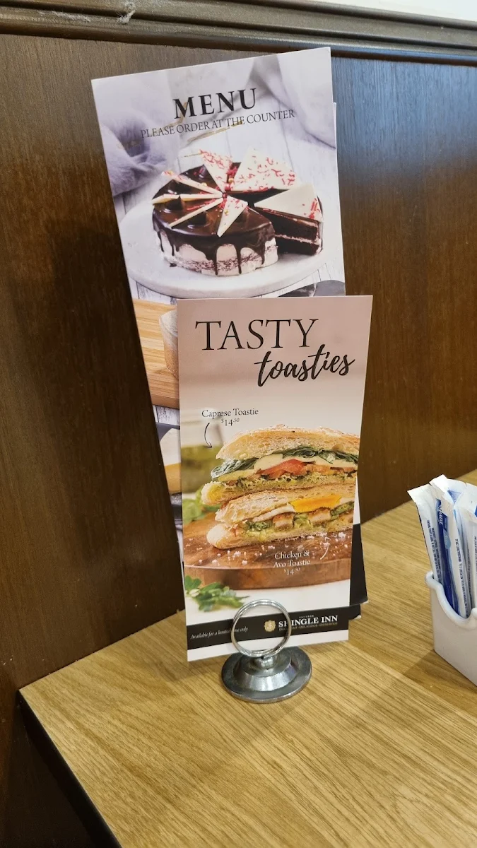 Menu, Shingle Inn Brookside