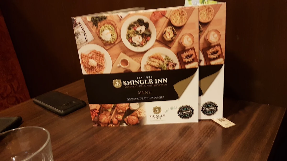 Menu, Shingle Inn Brookside