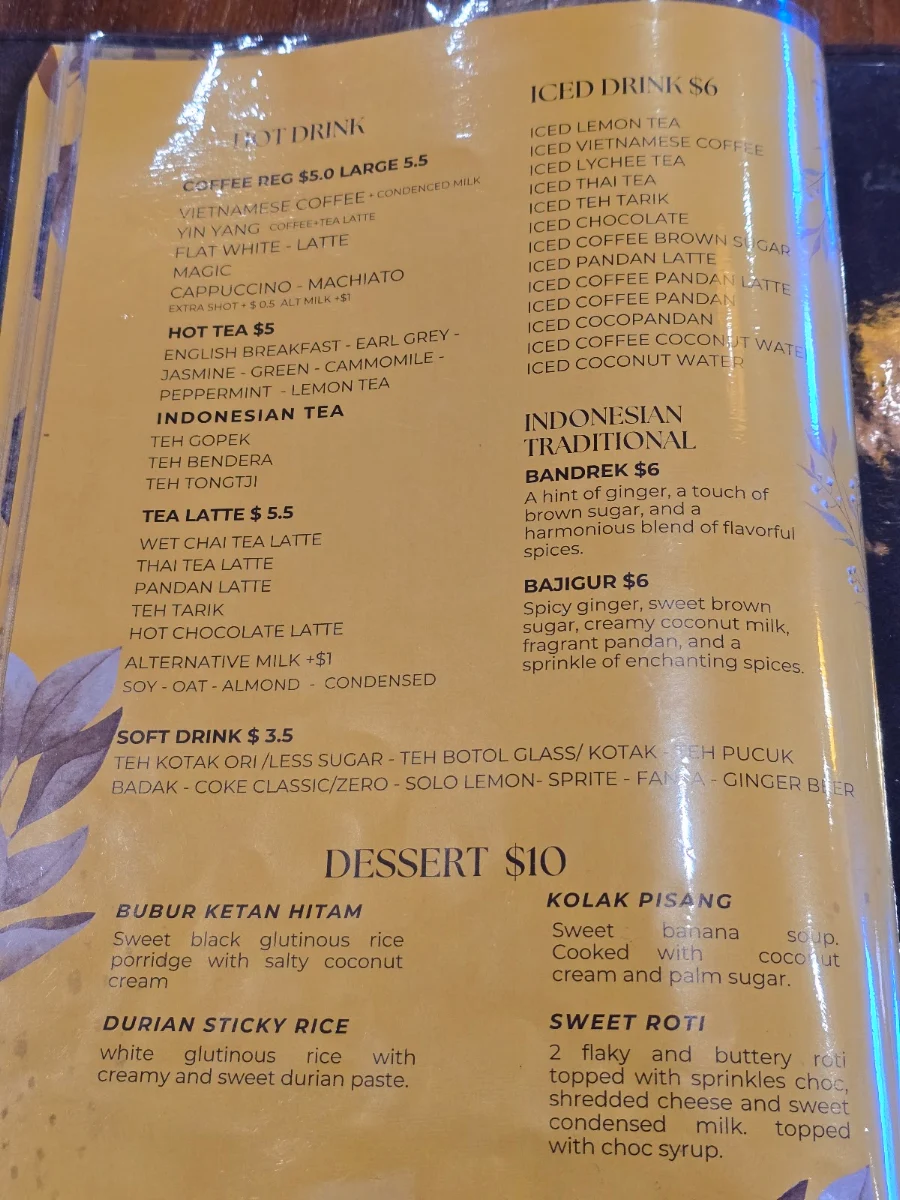 Menu, Dale La Pau