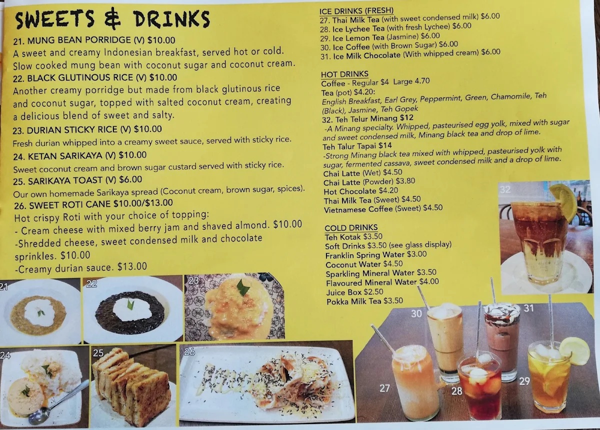 Menu, Dale La Pau