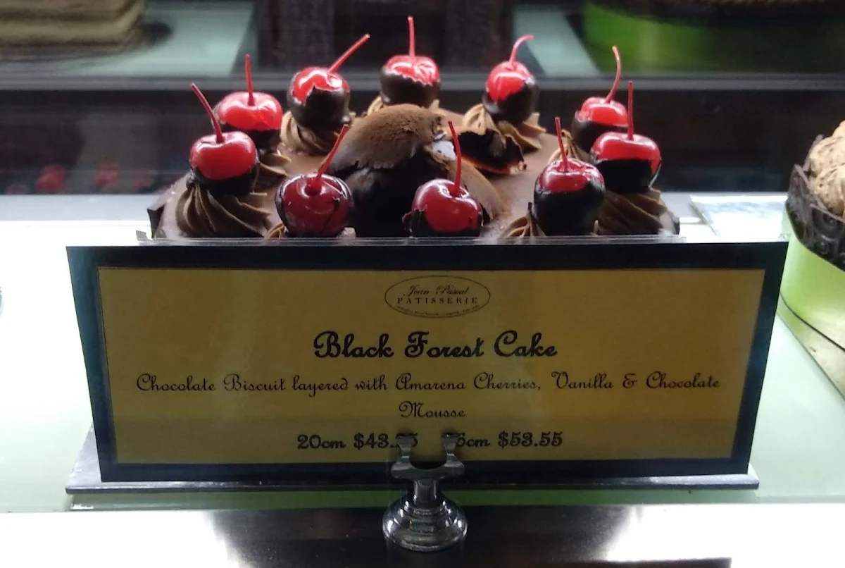 Menu, Jean-Pascal Patisserie