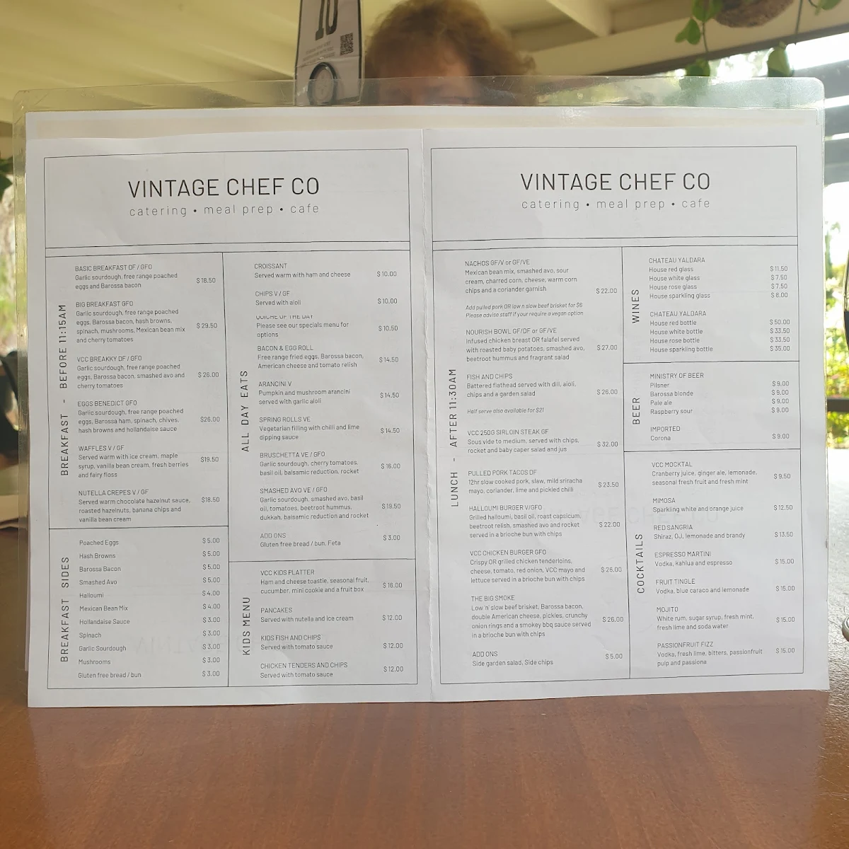 Menu, Vintage Chef Co Cafe @ Starplex