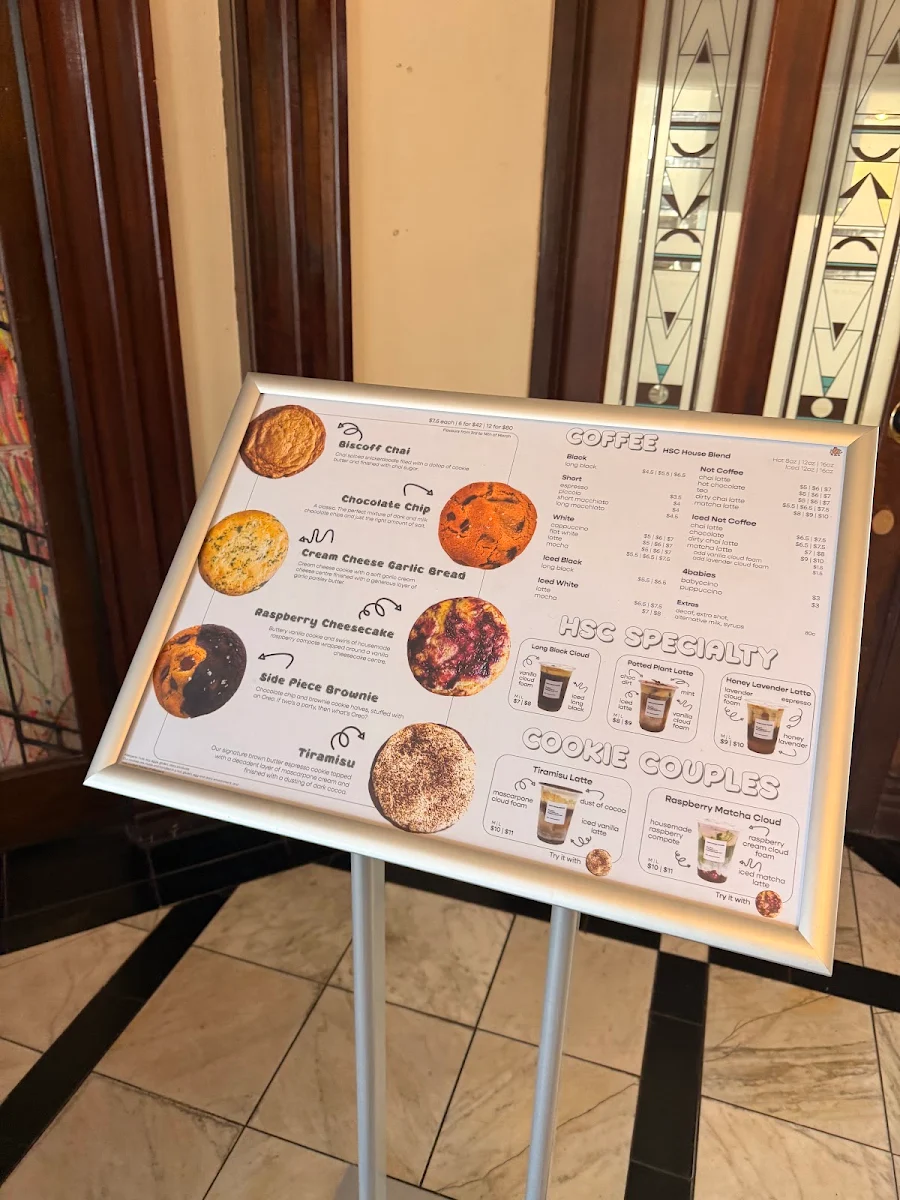 Menu, Happy Stack Cookies