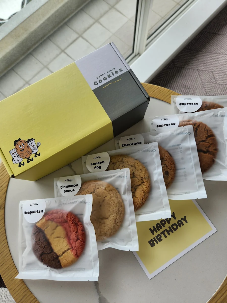 Menu, Happy Stack Cookies
